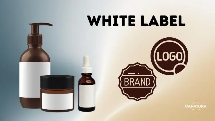 White-label products, logo and brand icon; CanaturaWholesale logo in the bottom right-hand corner