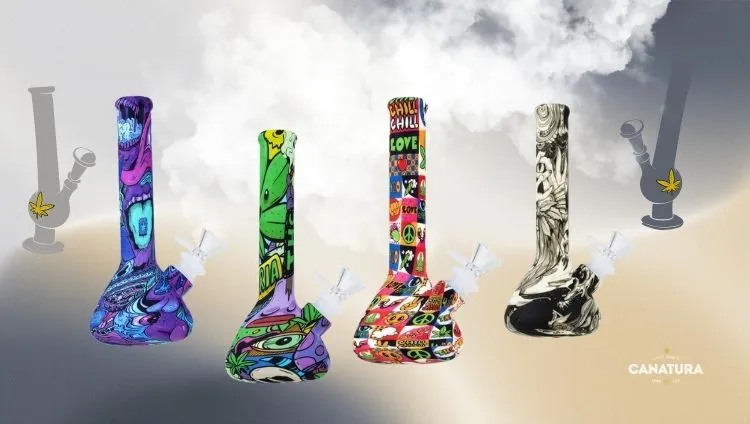 Euphoria silicone bongs in 4 colors