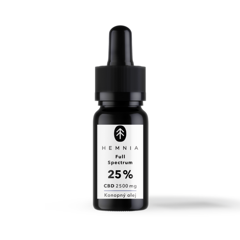 Hemnia pilna spektra CBD kaņepju eļļa 25%, 2500mg, 10 ml