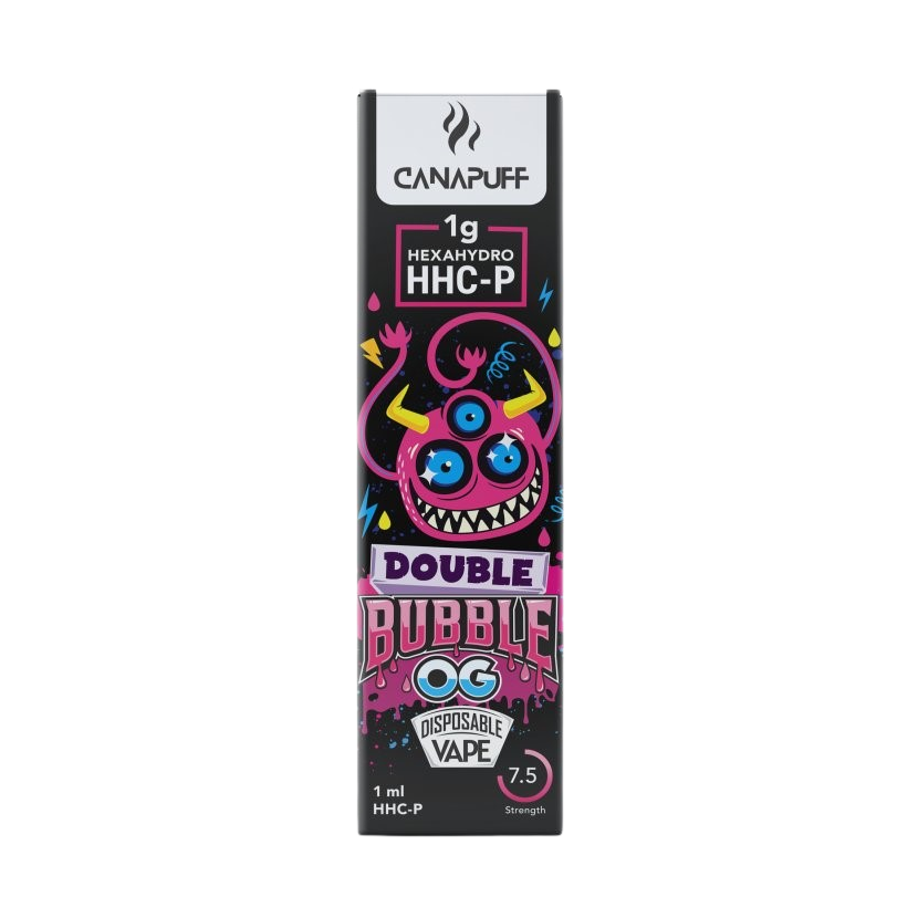 CanaPuff Double Bubble OG 96 % HHC-P - Disposable vape pen, 1 ml