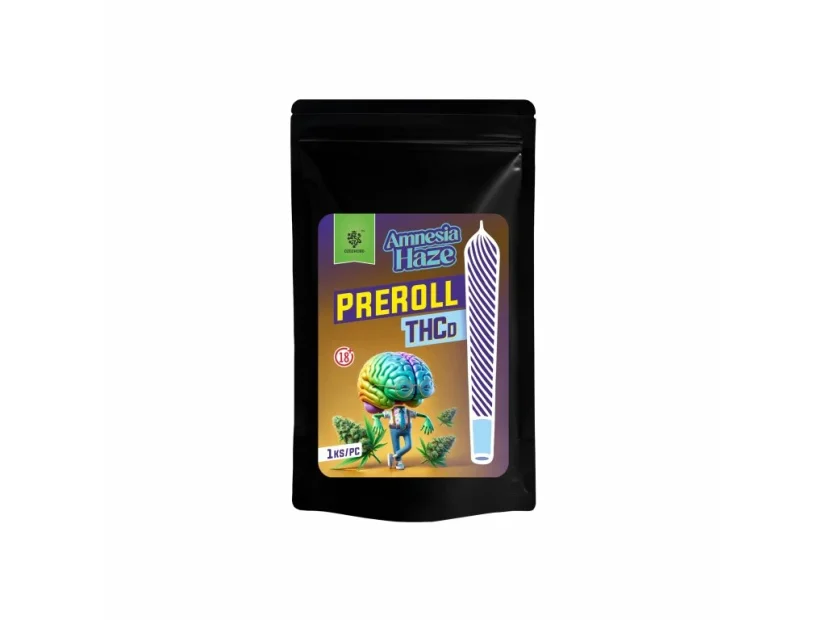 Czech CBD THCD Preroll Amnesia Haze, 1 gab