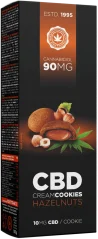 CBD lazdu riekstu krēma cepumi (90 mg) - kartona kaste (18 iepakojumi)