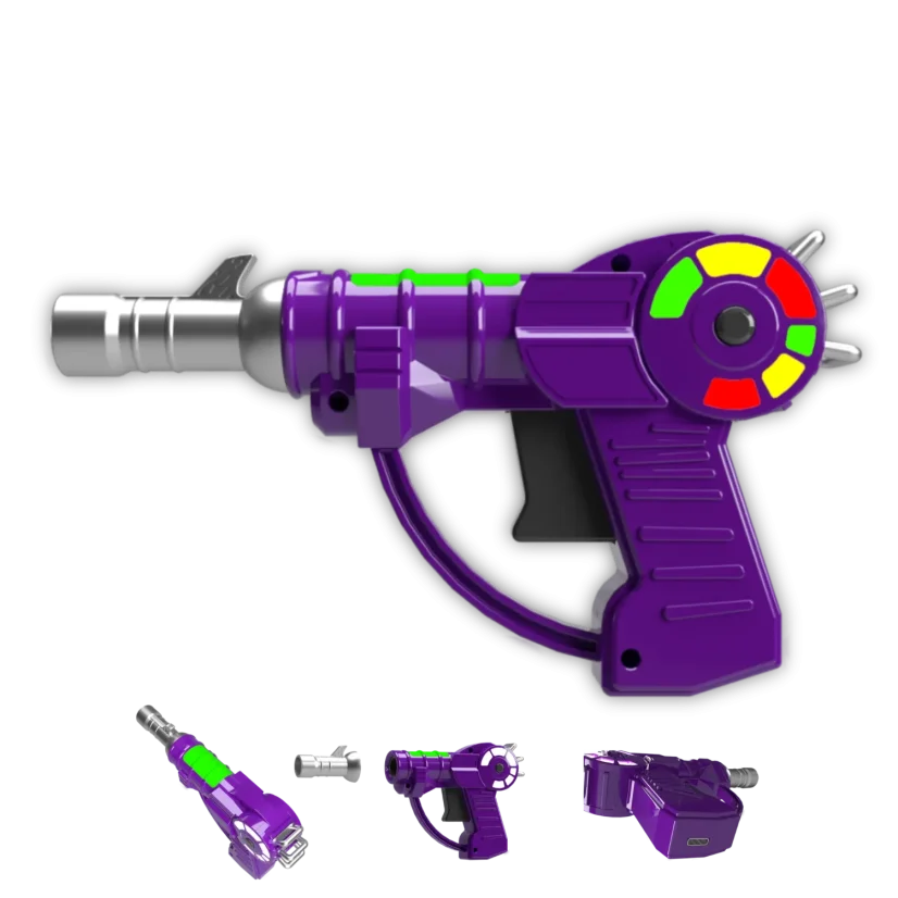 Smyle Labs Raygun Penjamin Battery with Lights and Sound, Display box 5 pcs