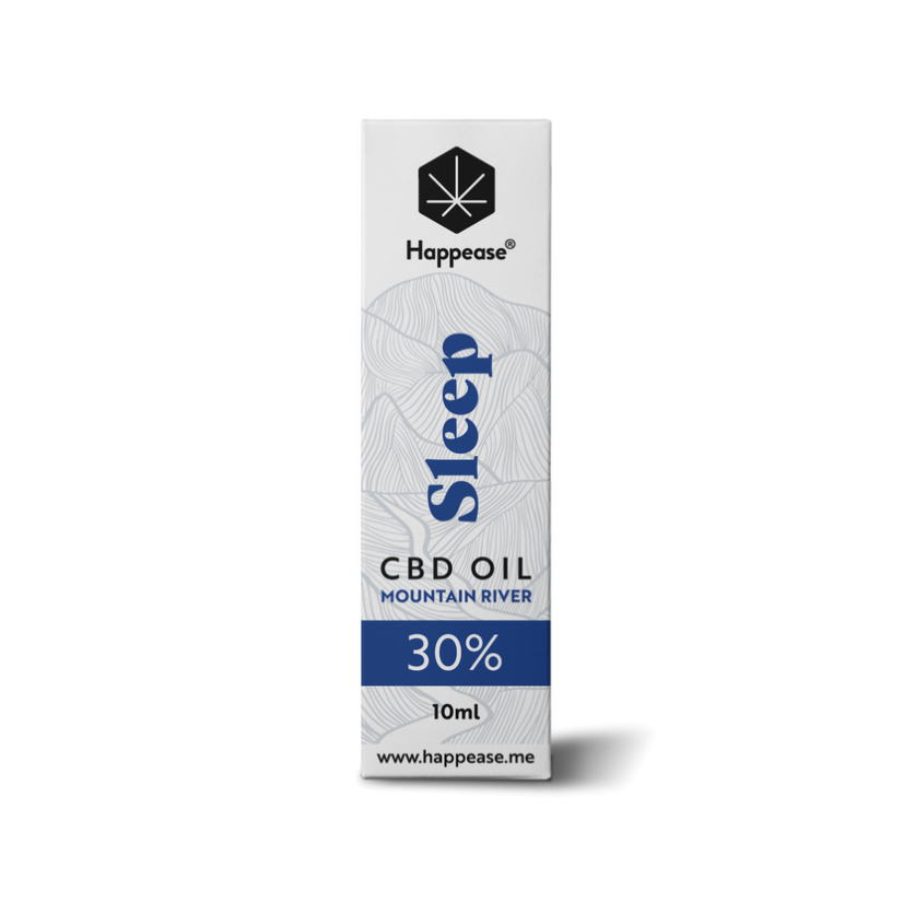 Happease Sleep CBD Oil Mountain River, 30 % CBD, 3000 mg, 10 ml