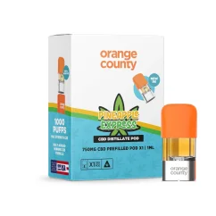Orange County CBD Prefilled Pod Pineapple Express, 1 ml - Display box 10 pcs