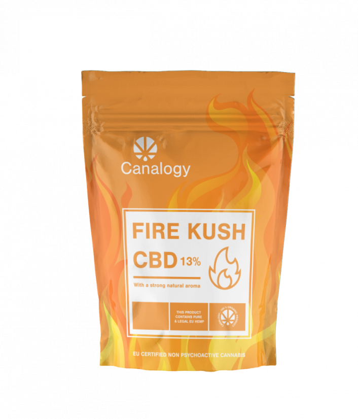 Canalogy CBD Hemp flower Fire Kush 13 %, 1 g - 1000 g