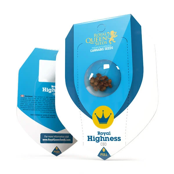 Royal Queen Seeds Cannabis Seeds Royal Highness Feminized (augsts CBD)