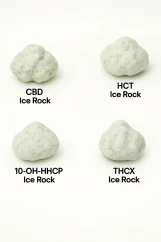 Ice Rock Flowers sample set - CBD Ice Rock, HCT Ice Rock, 10-OH-HHCP Ice Rock, THCX Ice Rock, 4 x 1 g