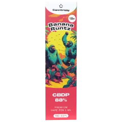 Canntropy CBDP Vape Pen Banana Runtz, CBDP 88% quality, 1 ml