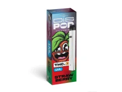 Czech CBD THCV Vape Pen disPOD Strawberry, 25 % THCV, 67 % CBG, 1 ml
