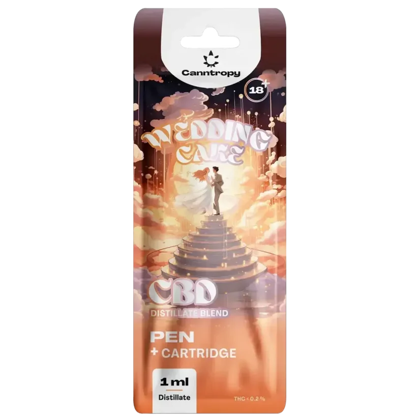 Canntropy CBD Pen + Cartridge Wedding Cake, CBD 95 %, 1 ml