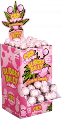 Bubbly Billy Buds 10 mg CBD Cotton Candy Lollies with Bubblegum Inside – Display Container (100 Lollies), 1800 g