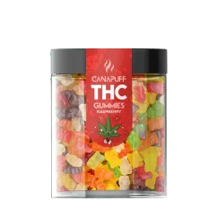 CanaPuff THC+ Gummies Raspberry, THC less than 0 %, 10 - 50 pcs