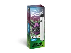Czech CBD THCV Vape Pen disPOD Diesel chua, 25 % THCV, 67 % CBG, 1 ml