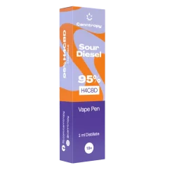 Canntropy H4CBD Vape Pen Sour Diesel 95%, 1 ml