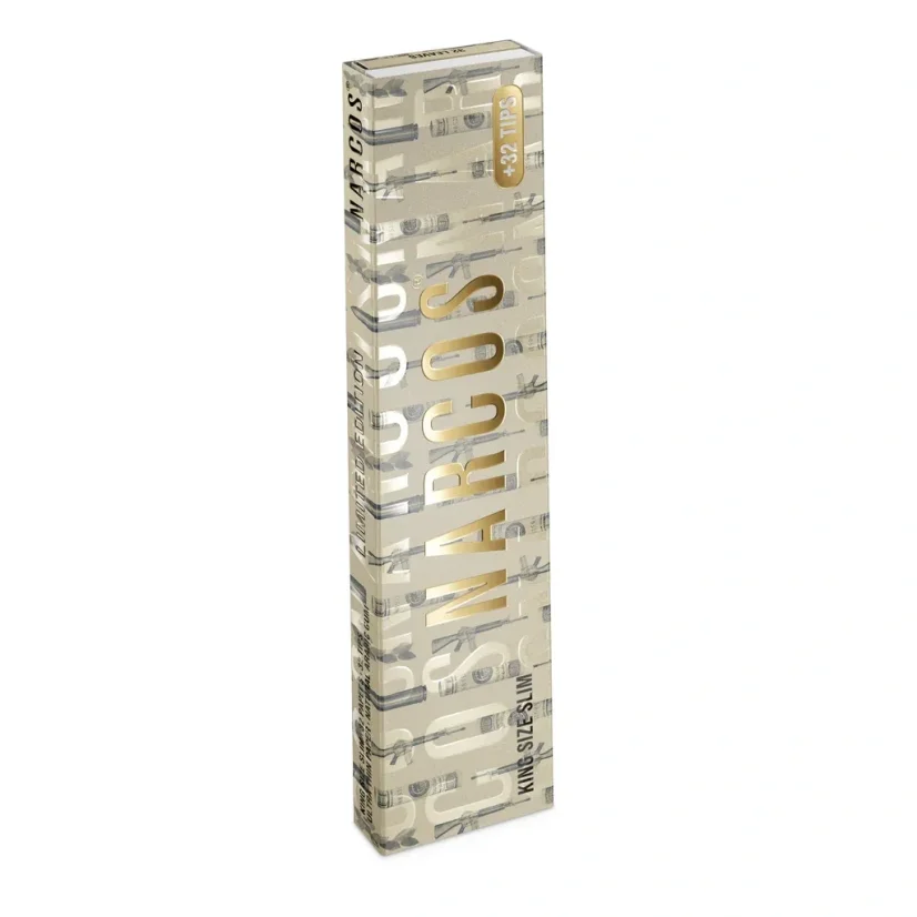Narcos Limited Edition King Size Slim Rolling Papers + Tips - random design