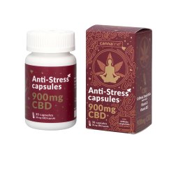Cannaline CBD Anti-Stress Capsules - 900mg CBD, 30 x 30 mg