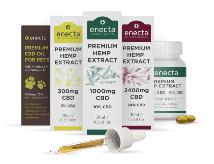 Enecta CBD ヘンプオイル 24%、7200 mg、30 ml