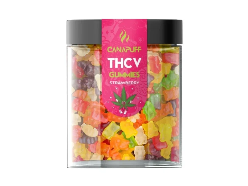 CanaPuff THCV Gummies Strawberry, THC 0%, 10 - 50 gab.