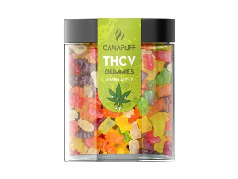 CanaPuff THCV Gummies Green Apple, THC 0%, 10 - 50 gab.