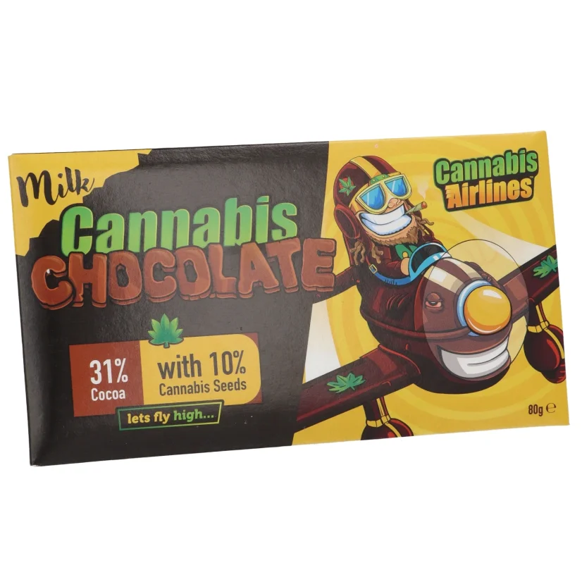 Cannaline Cannabis Airlines Milk Chocolate, 80 g