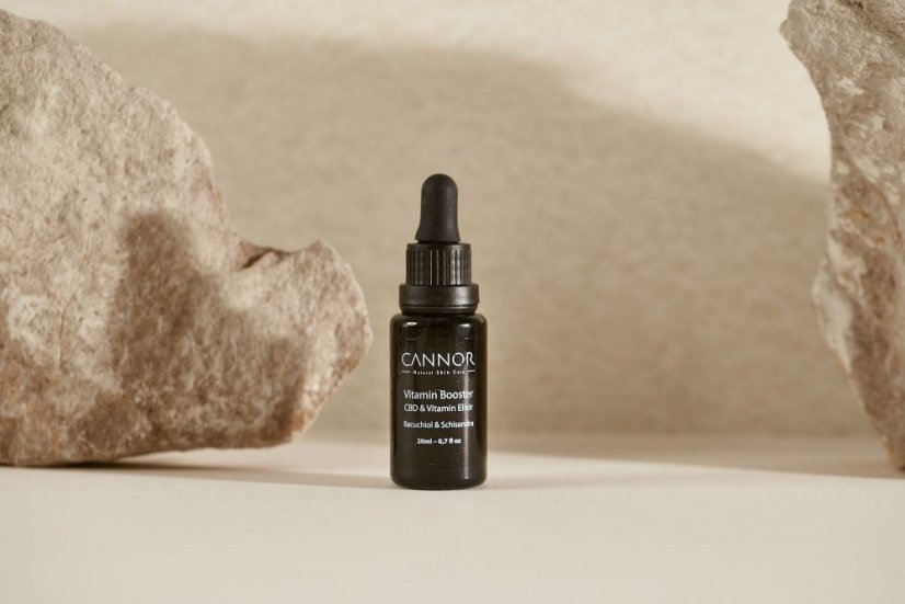 Cannor Vitamin Elixir - Eļļa sausai ādai Bakuchiol & CBD, 20 ml