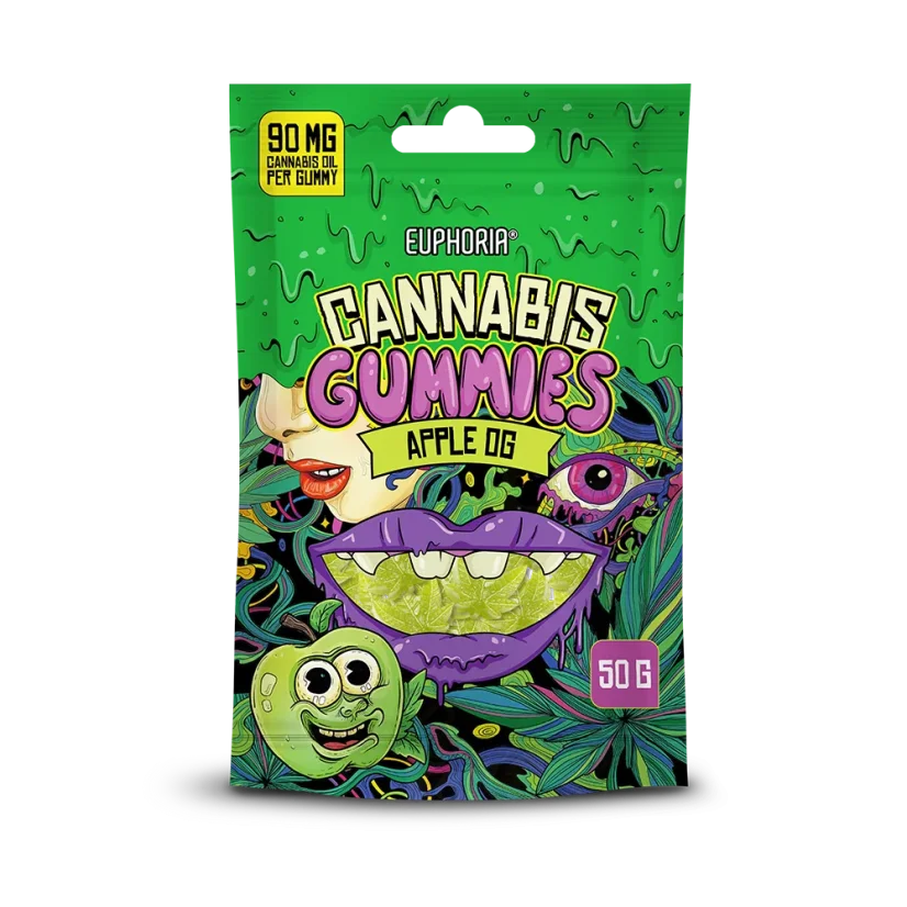 Euphoria Cannabis Gummies Apple OG, 50 g