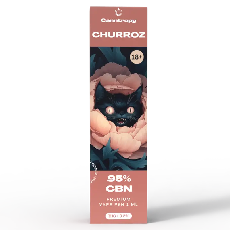 Canntropy CBN Vape Pen Churroz, 95 % CBN, 1 ml