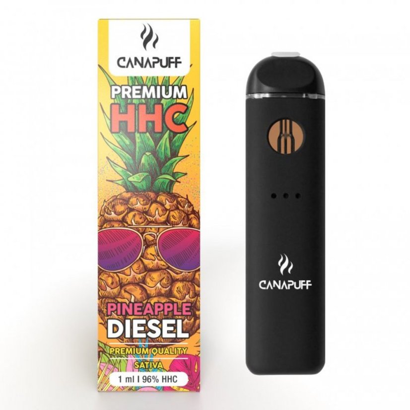 CanaPuff Vape pen PINEAPPLE DIESEL 96% HHC, 1ml