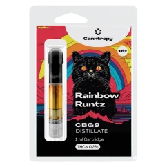 Canntropy CBG9 Cartridge Rainbow Runtz, CBG9 85% quality, 1 ml