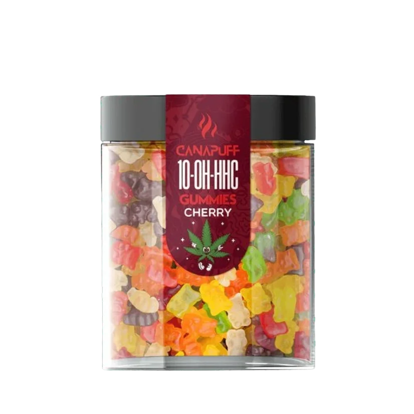CanaPuff 10-OH-HHC Gummies Cherry, THC less than 0 %, 10 - 50 pcs