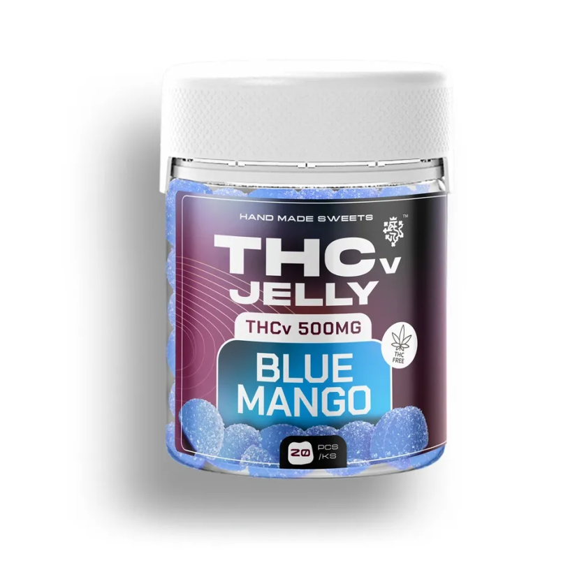 Czech CBD THCV Jelly Blue Mango, 25 mg THCV, 20 pcs