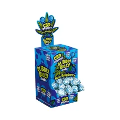 Bubbly Billy Pumpuri 10 mg CBD zilās aveņu konfektes — displeja konteiners (100 konfektes), 2000 g
