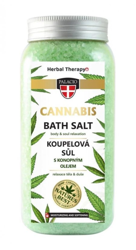 Palacio Kaņepju vannas sāls, 900 g