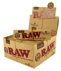 RAW Papers Connoisseur King Size filtreli kağıtlar, 110 mm, kutuda 24 adet