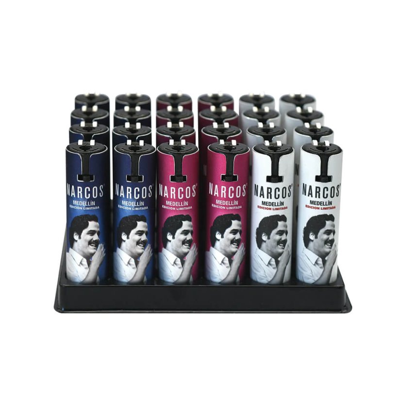 Narcos Limited Edition Aluminum Lighters, Display Box 24 pcs