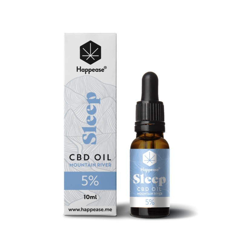 Happease Sleep CBD Oil Mountain River, 10 % CBD, 1000 mg, 10 ml