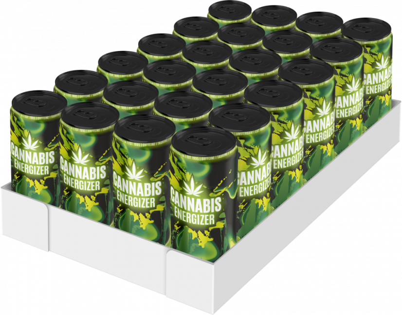 Kaņepju enerģijas dzēriens (250 ml) - paplāte (24 bundžas), 6000 ml