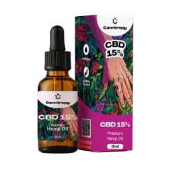 Canntropy CBD Hemp Oil, 15%, 1500mg, 10ml
