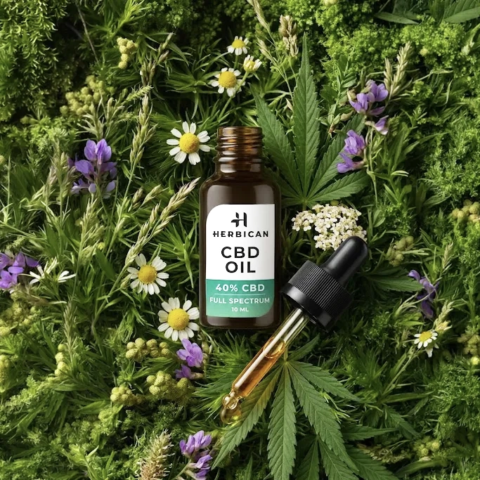 Herbican Pilna spektra CBD eļļa, 40%, 10 ml