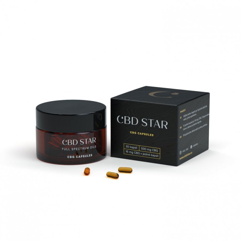 CBD Star CBG mīkstās kapsulas 5%, 500 mg, 30 gab.