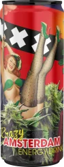 Crazy Amsterdam Energy Drink (250 ml) - Tray (24 cans), 6000 ml