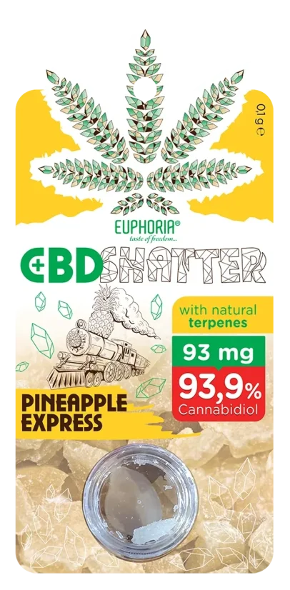 Euphoria Shatter Pineapple Express (93 mg līdz 465 mg CBD)