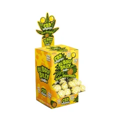 Bubbly Billy Buds 10 mg CBD Sour Pineapple Lollies – Display Container (100 Lollies), 2000g