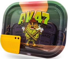 Best Buds Mission AK47 Nampan Gulung Logam Kecil dengan Kartu Penggiling Magnetik