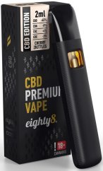 Eighty8 Vaporizzatore CBD a penna Premium Cherry Zkittles, 45 % CBD, 2 ml