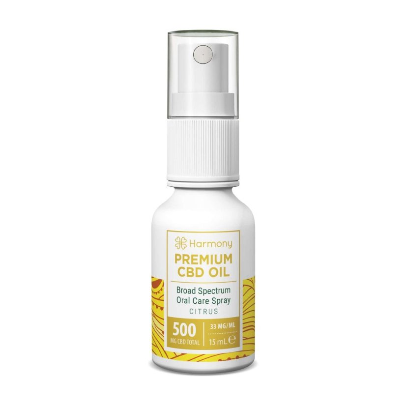 Harmony CBD Spray Oral Care 500 mg, 15 ml, Citrus