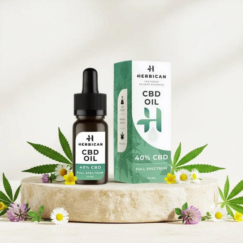 Herbican Pilna spektra CBD eļļa, 40%, 10 ml