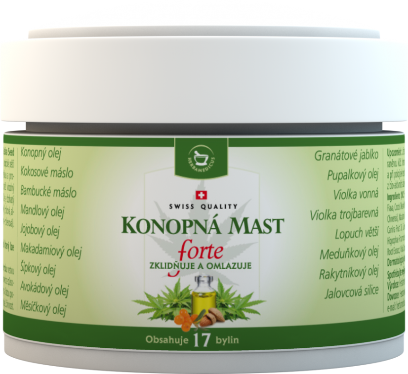 Herbamedicus kaņepju ziede forte 50ml