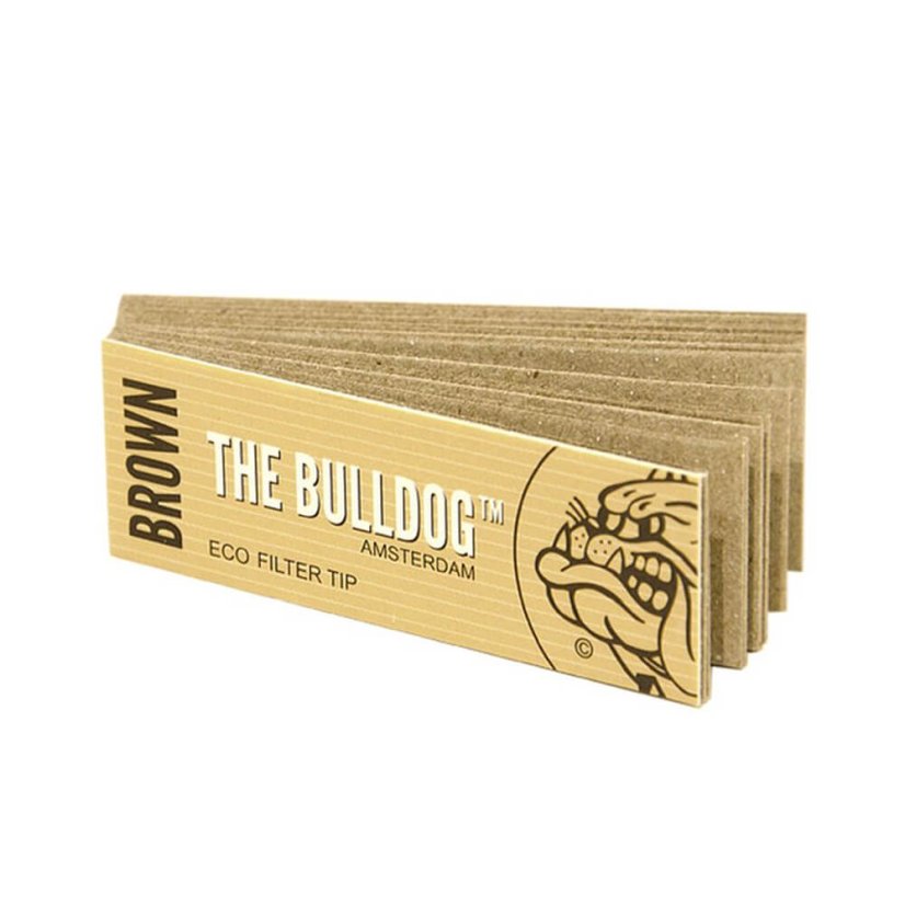 Bulldog Brown nebalināto filtru uzgaļi, 50 gab./displejs
